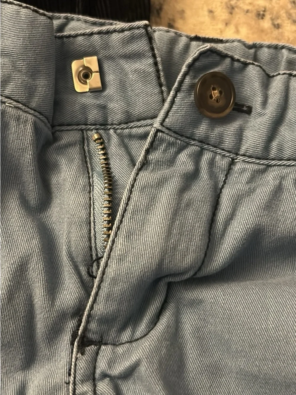 Gymboree Black Corduroy Pants & Light Blue Chambray Pants